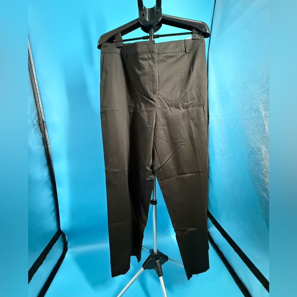 KIM ROGERS SHANNON Fit Black Pants Women Stretch Zip 20W NWT Work Vacation